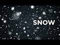 Falling Snow Overlay Loop - 2K Stock Footage, Realistic Snow Falling Background - 2K Loop