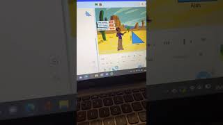 Mencari luas segitiga menggunakan aplikasi scratch by silvia revansyah 18220316