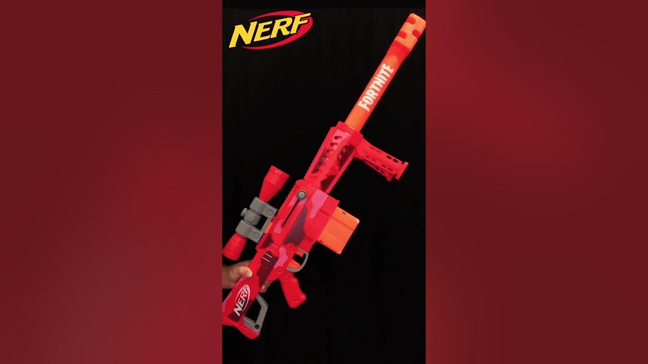 Demonstrating The Nerf Fortnite Heavy Sniper Rifle 