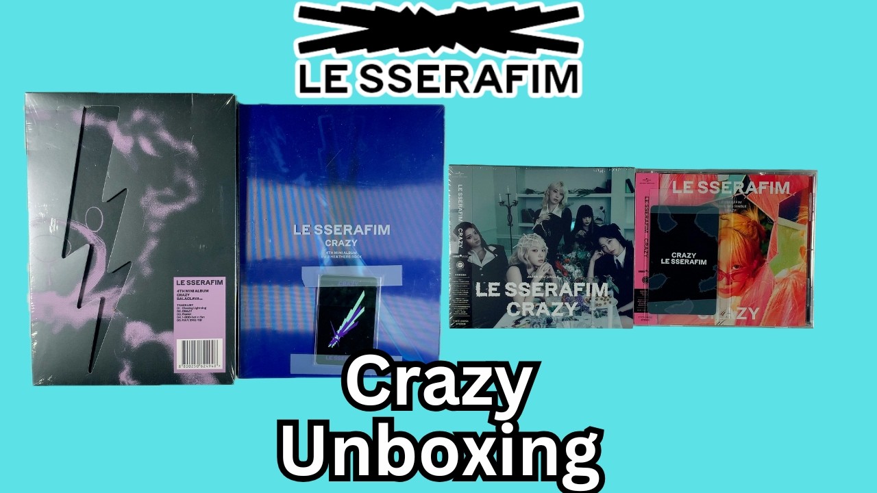 le sserafim crazy YouTube  トレカ　5枚コンプセット Unboxing LE SSERAFIM Crazy (Multiple Versions) - YouTube