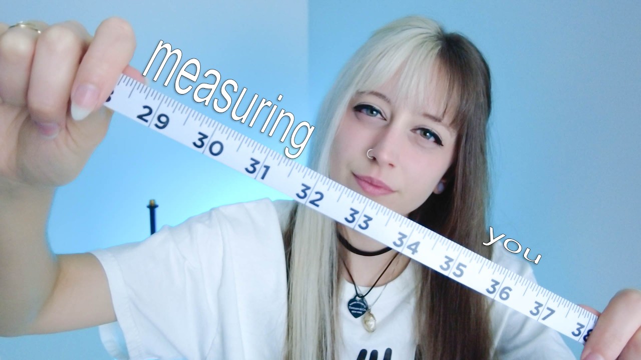 ASMR measuring your face (nothing suspicious)