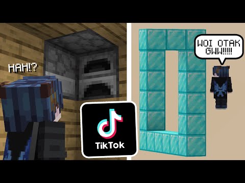 Gw Pake Minecraft Hacks di Tik Tok Untuk Bikin Otak Temen Gw Meledak...