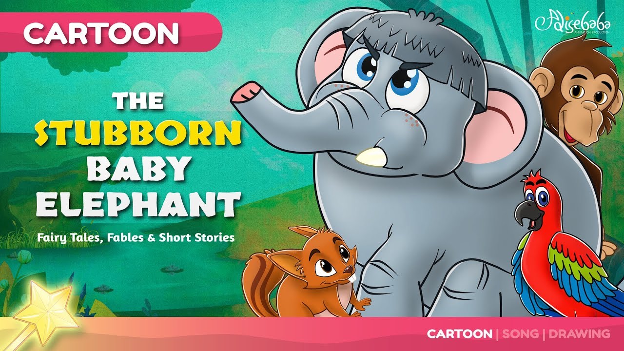 The Stubborn Baby Elephant Bedtime Stories for Kids