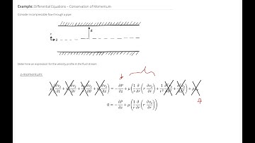 Differential Relations Example Problem - Conservation of Momentum (3)