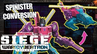 How To Convert Spinister Transformers War For Cybertron Siege Transformers Official