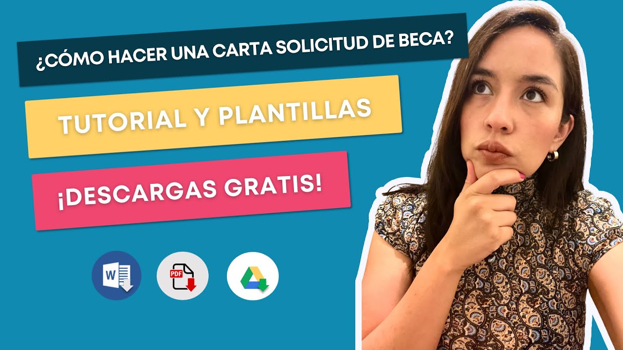 ? Carta Solicitud de Beca - Cómo hacer ??‍? Plantillas⚡️ [2022] -  YouTube