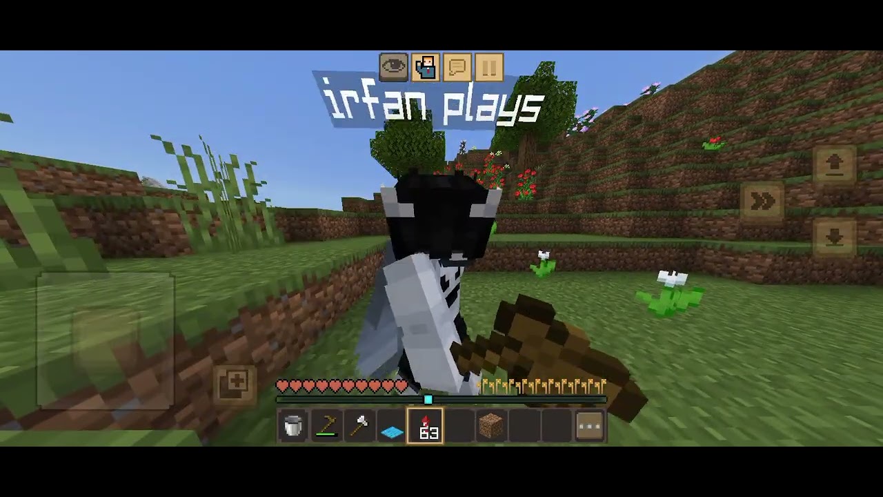 Minecraft ..  @Irfan place .  Minecraft new video part 1 
