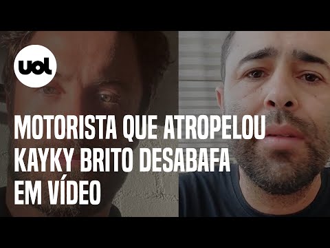 Motorista que atropelou Kayky Brito diz que não tem conseguido dormir e agradece apoio; veja vídeo