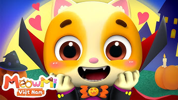 Mèo con và quái vật Halloween vui vẻ | Nhạc thiếu nhi | MeowMi Gia đình những chú mèo