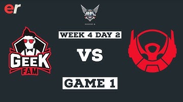 Geek Fam VS Bigetron Alpha GAME 1 MPL ID S6 Week 4 Day 2