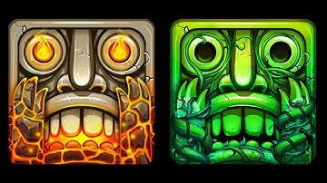Temple Run 2 Volcano Island Vs Temple Run 2 Lost Jungle - Endless Run Gameplay Android
