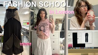 Week in my life at london fashion school || finals week edition