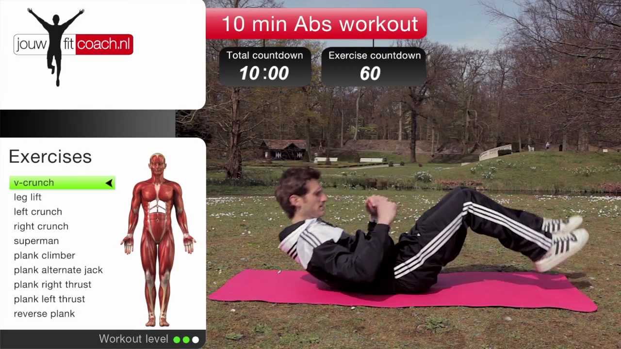 10 minuten buikspier workout / strakke buik workout
