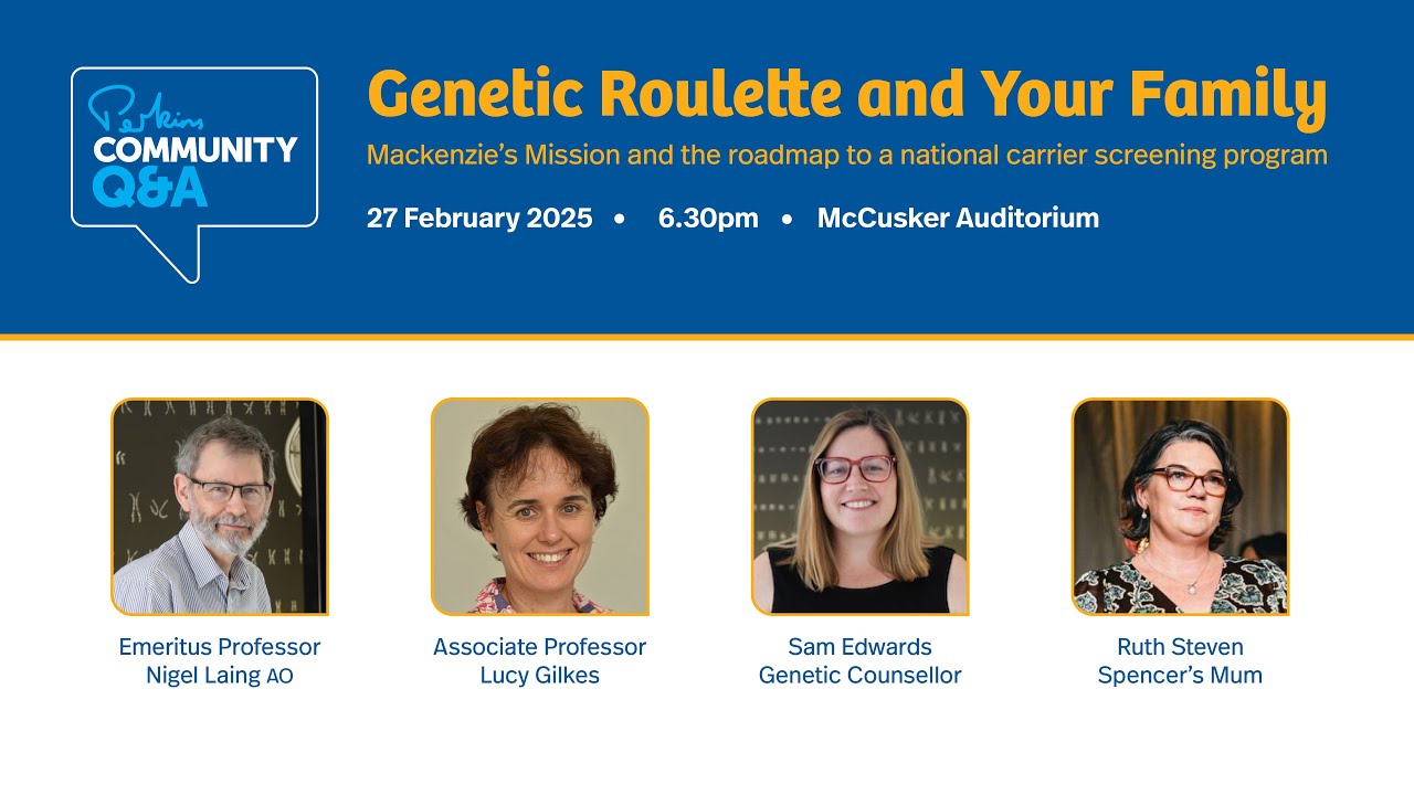 Perkins Community Q&A: Genetic Roulette and Your Family - YouTube
