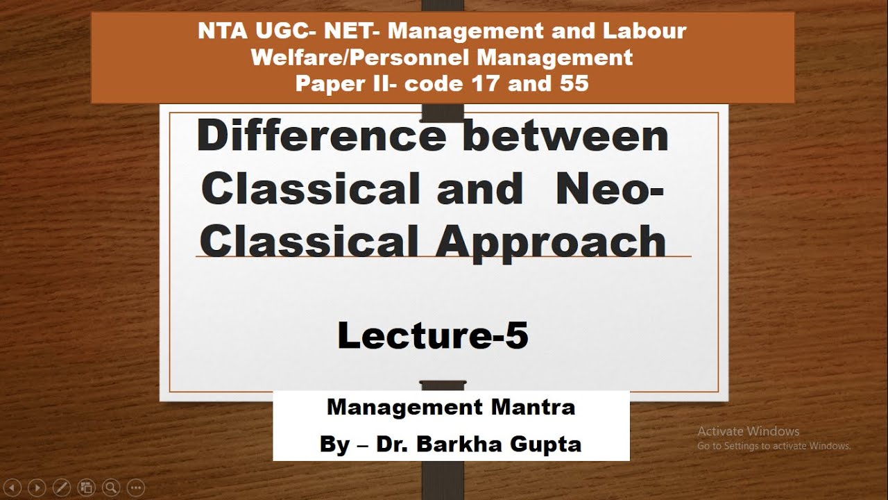 difference-between-classical-and-neo-classical-theories-lecture-5