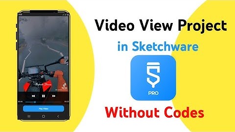 Sketchware Tutorial 03 | How to Create Simple Video Player in Sketchware