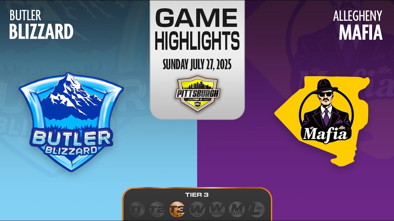 NBHL Pittsburgh East Tier 3: Allegheny Mafia vs. Butler Blizzard Highlights (07/27/2025)