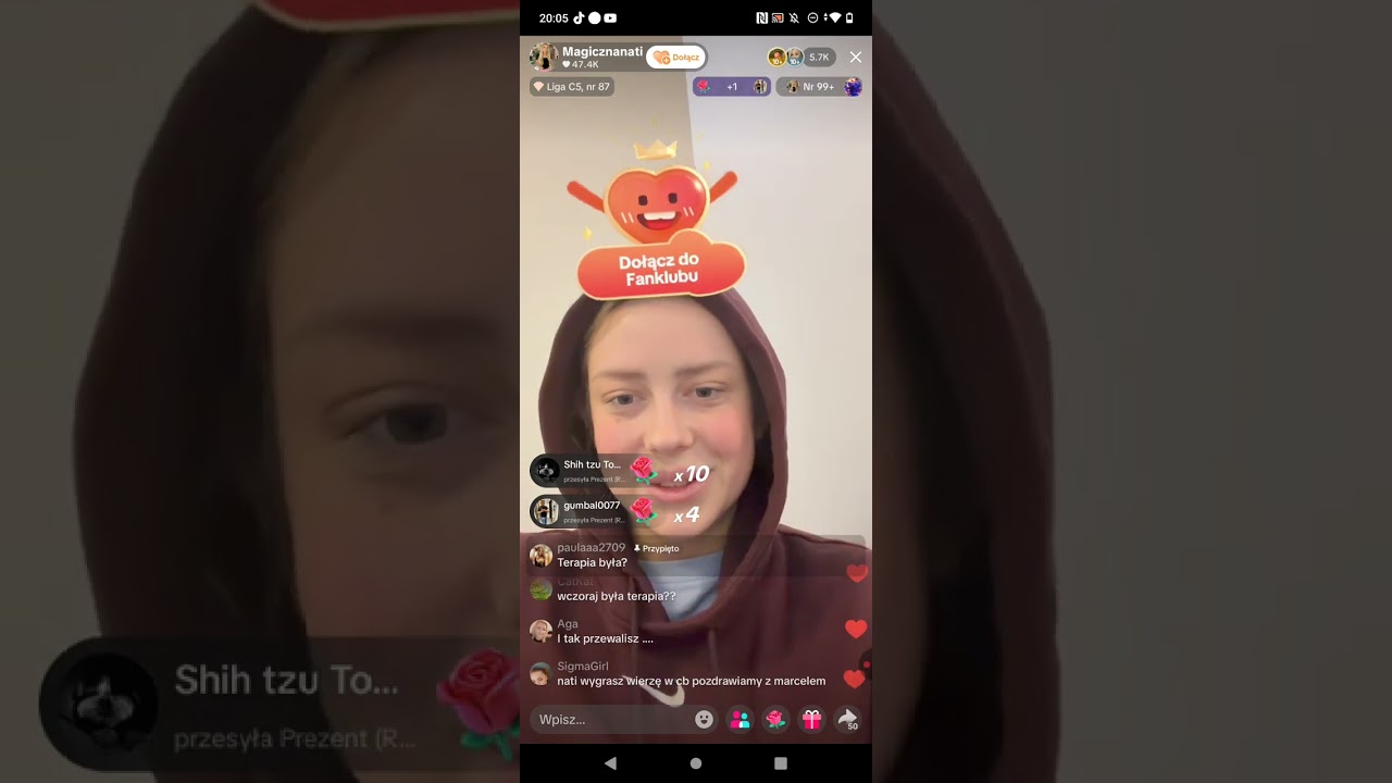 Natalia Nati Magical LIVE Tiktok 21.01.2026 r. po konferencji tłumaczy dlaczego chciała ważyć Nikitę
