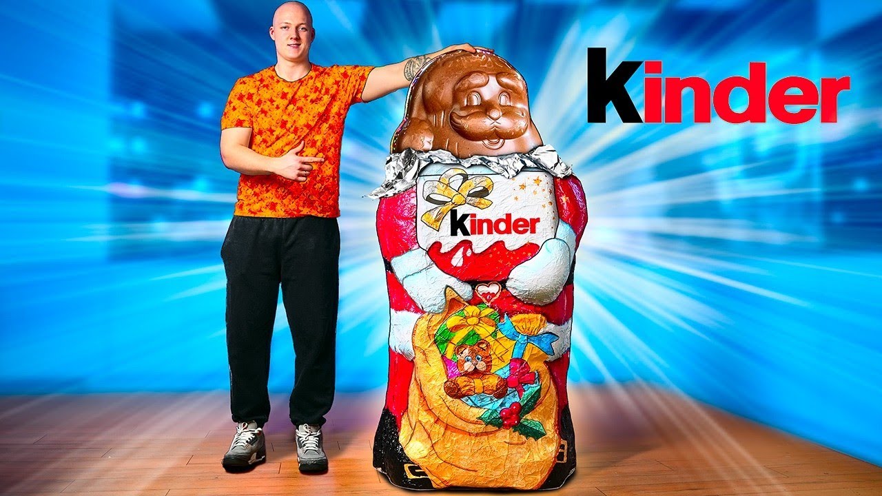 Kinder Santa Claus Gigante | Come Fare il Kinder Santa Claus più Grande del Mondo da VANZAI