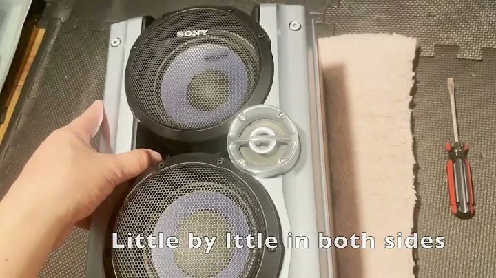 How to open a sony hifi speaker cabinet for cleaning