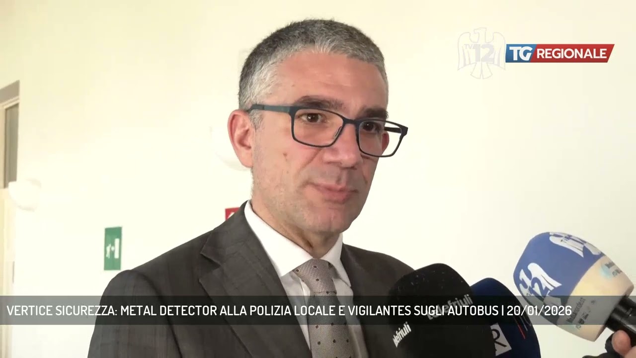 VERTICE SICUREZZA: METAL DETECTOR ALLA POLIZIA LOCALE E VIGILANTES SUGLI AUTOBUS | 20/01/2026
