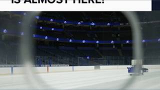 Ice installation for Lightning hockey