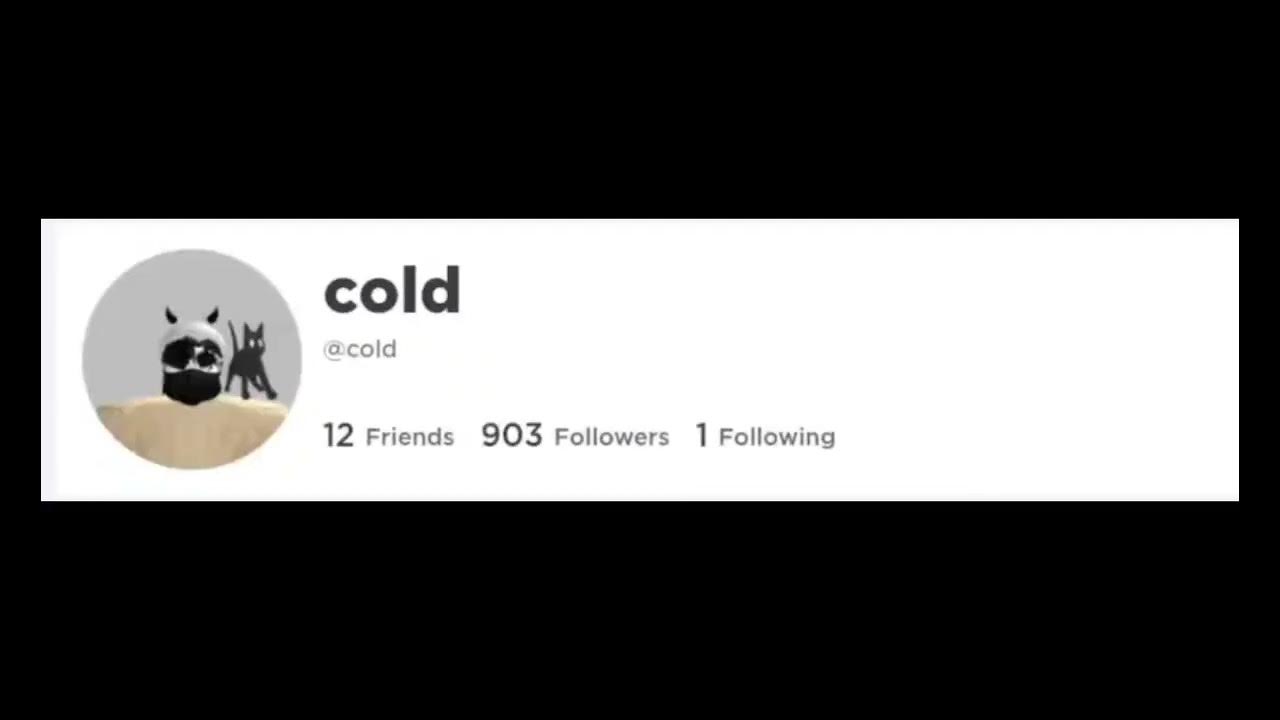 My heart is cold but the lyrics are roblox usernames YouTube