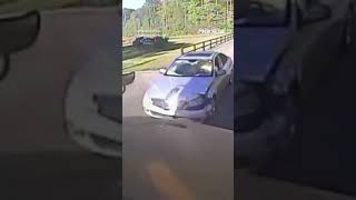 Car CRASHES into school bus then FLEES scene #shorts #us #news #foxnews #viral #carcrash