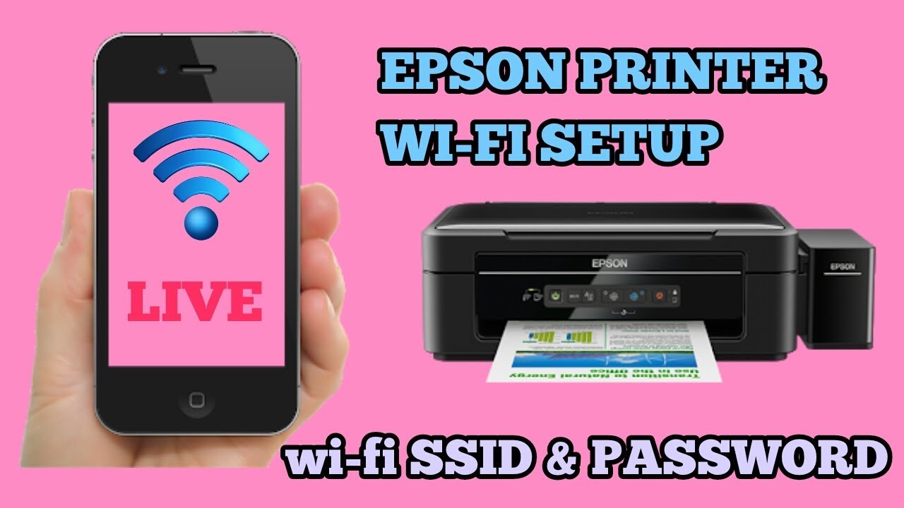 Epson printer wi-fi setup || SSID & PASSWORD - YouTube