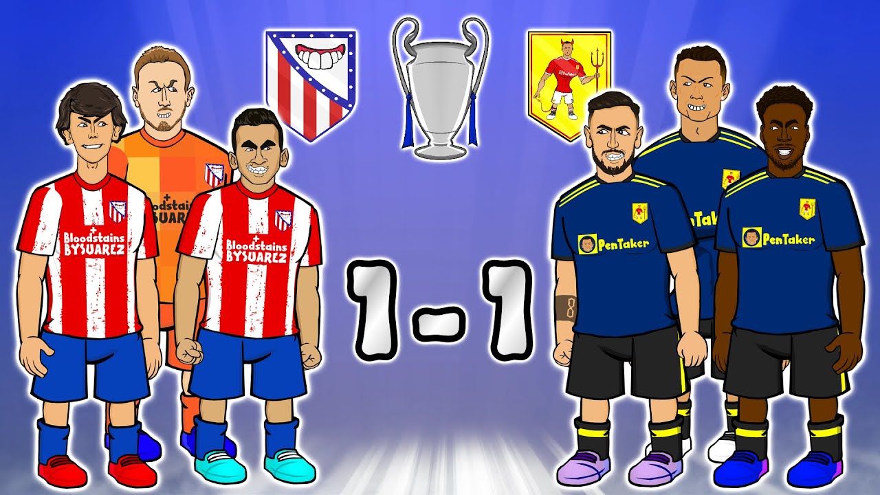 💃🏾Энтони Эланга!💃🏾 Атлетико Мадрид против Манчестер Юнайтед (1-1, лучшие моменты пародийных голов...