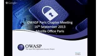 OWASP Paris, September, 2013, Firefox OS Security ft. Paul Theriault