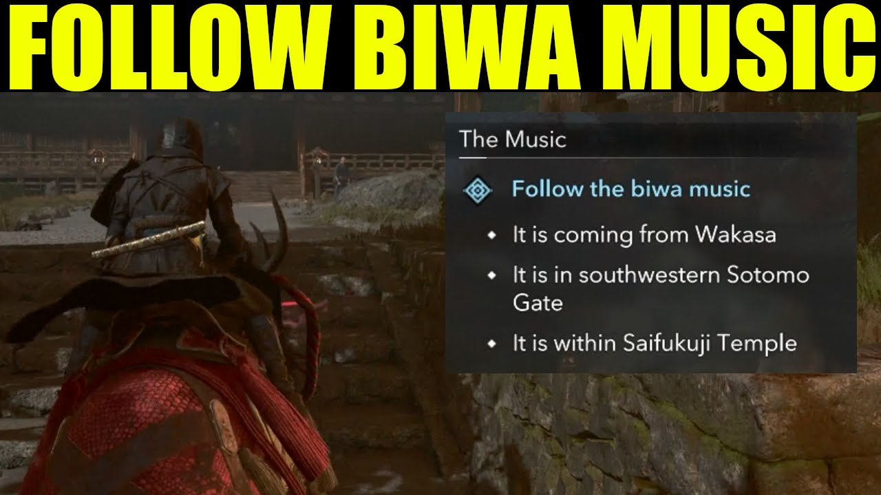 How to "follow the biwa music" Assassin's Creed Shadows (THE MUSIC Quest Guide)
