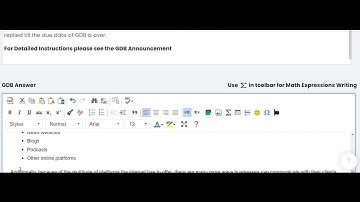 mcm301 gdb 100% correct solution 2023
