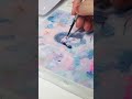 水彩×アクリル絵の具の幻想的な世界