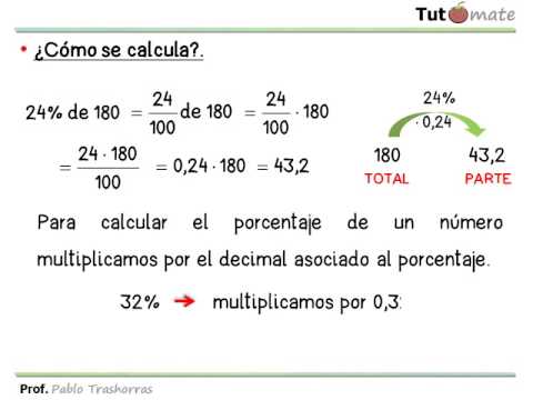 Cómo calcular el porcentaje