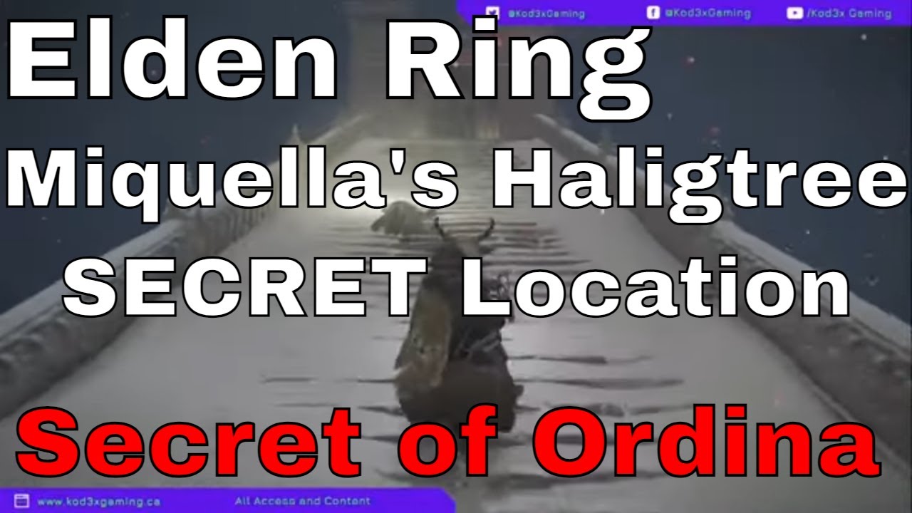 Elden Ring - How to get to Miquella's Haligtree | Secret of Ordina ...