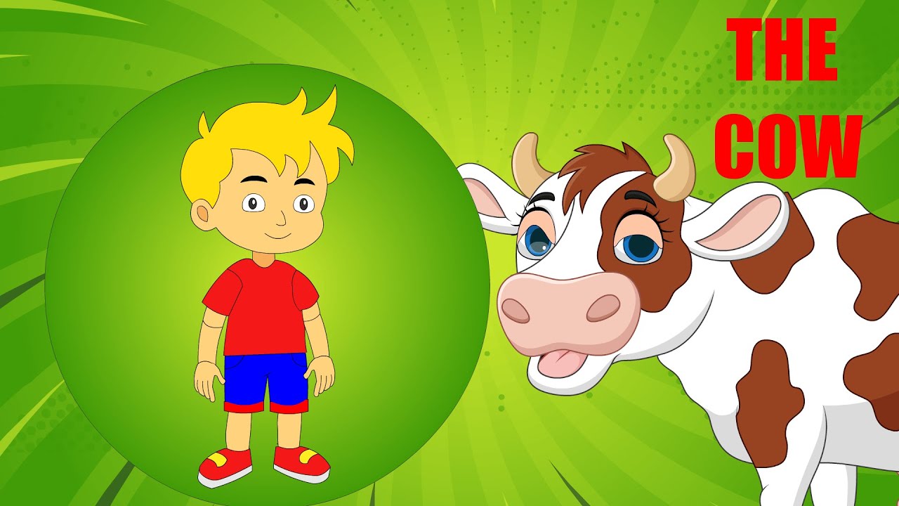 The Cow || Story of a Cow || farm animals for kids|| - YouTube