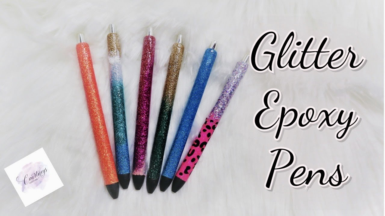 Rainbow Glitter Pen, Unicorn Pen, Resin Pen 
