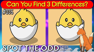 Find 3 Differences  -  Only 5% can solve this - Spot the Odd ! #335