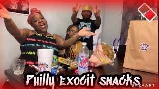 Trying Philly Exotic snacks for the first time(mom take over)review