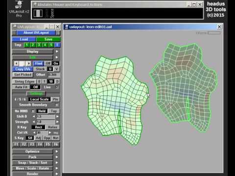 UVLayout v2.09 - Symmetry Find 3 - video from UVLayout