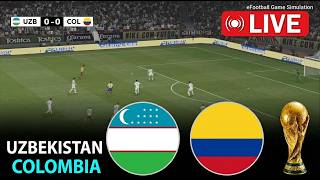 🔴LIVE:  Uzbekistan vs Colombia | FIFA World Cup 2026 - Match Tracker & Simulation screenshot 1