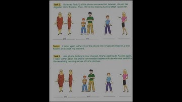 Listening scripts 2ms , tasks 3 and 5 page 12.           ص 12 /3,5 السنة الثانية متوسط، تمارين