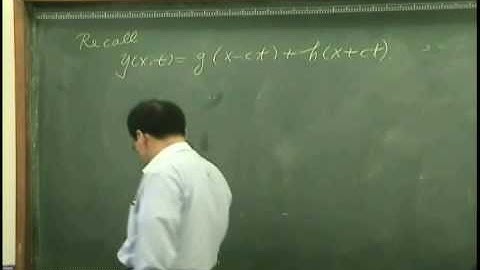 [Lecture 2-4: Wave equation] Introduction to Acoustics by Prof. Yang-Hann Kim