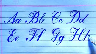 Cursive-Calligraphy Alphabets For Beginners | Calligraphy writing AtoZ