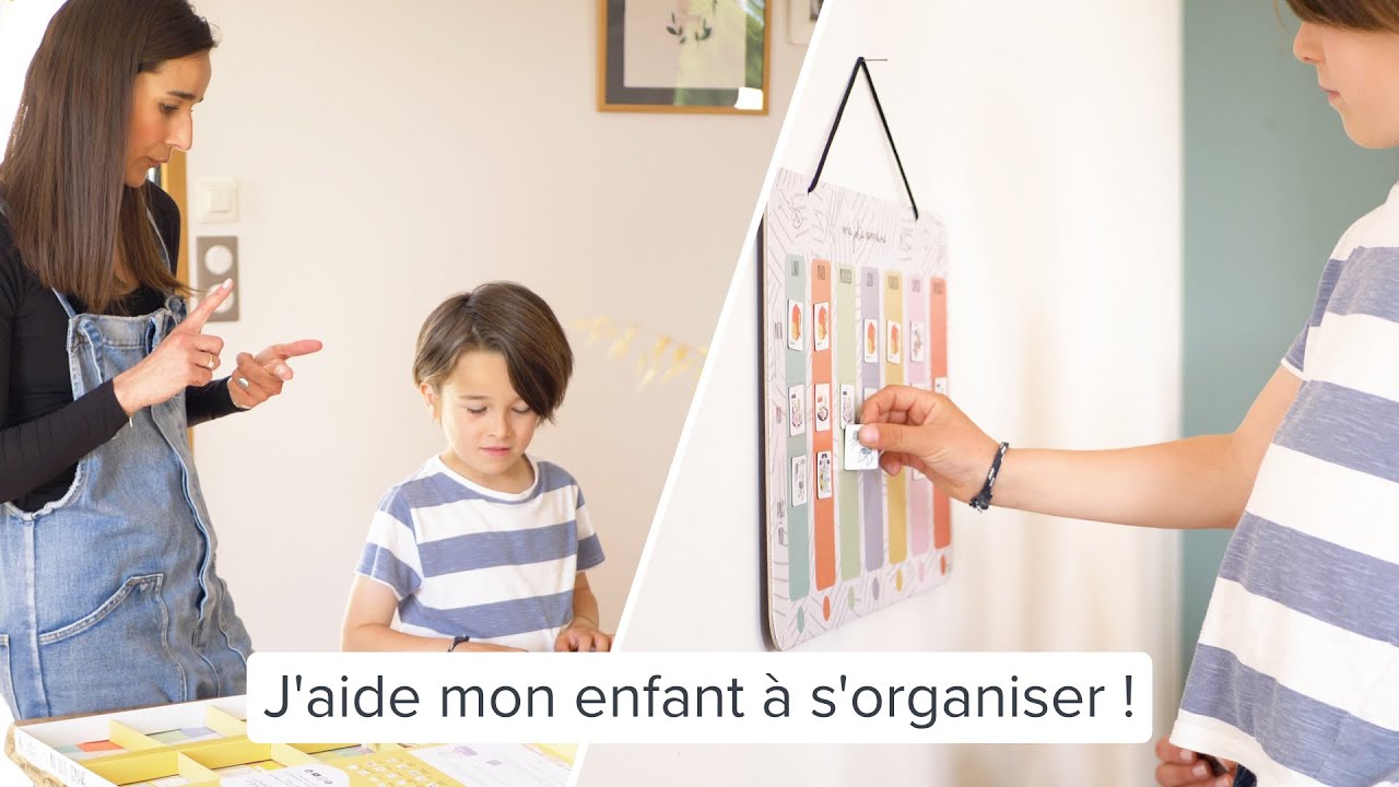 Calendrier pour enfant Semainier pour apprendre L37xl83xH1cm 100%coton