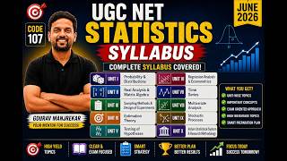 UGC NET Statistics 2026 Paper II Strategy | Unit-wise Breakdown &amp; Marks