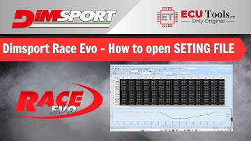 Dimsport Race Evo - How to open SETING FILE  | ECUTools Vietnam