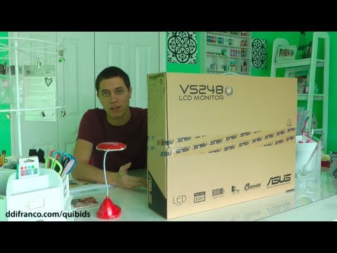 Unboxing: Asus VS248H-P 24-inch LED Monitor (Won on QuiBids)