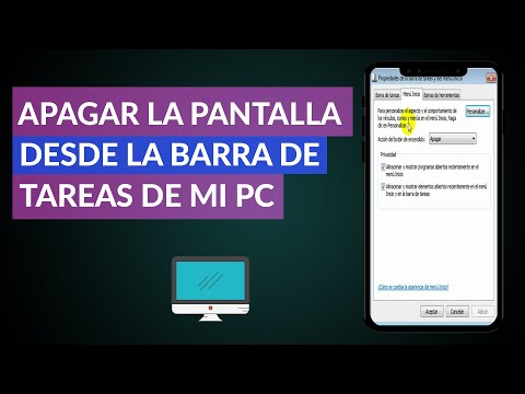 Cómo Apagar Desde la Barra de Tareas la Pantalla de mi PC Windows 10